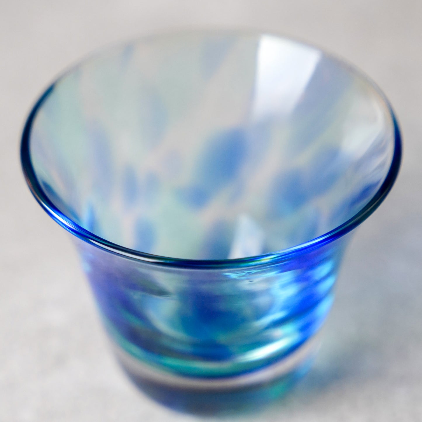 Aquamarine Blue Sake Cup - JUN.COM.SG