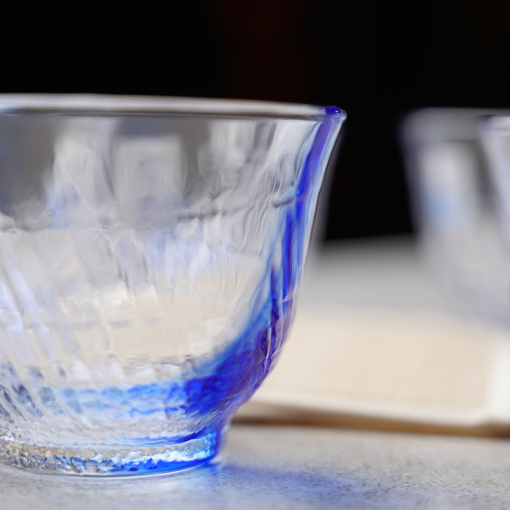 Toyo Sasaki Ryubu Glass Set with Coaster
