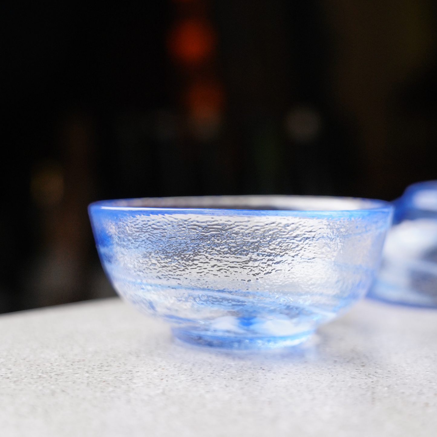 Sky Blue Wave Sake Cup - JUN.COM.SG