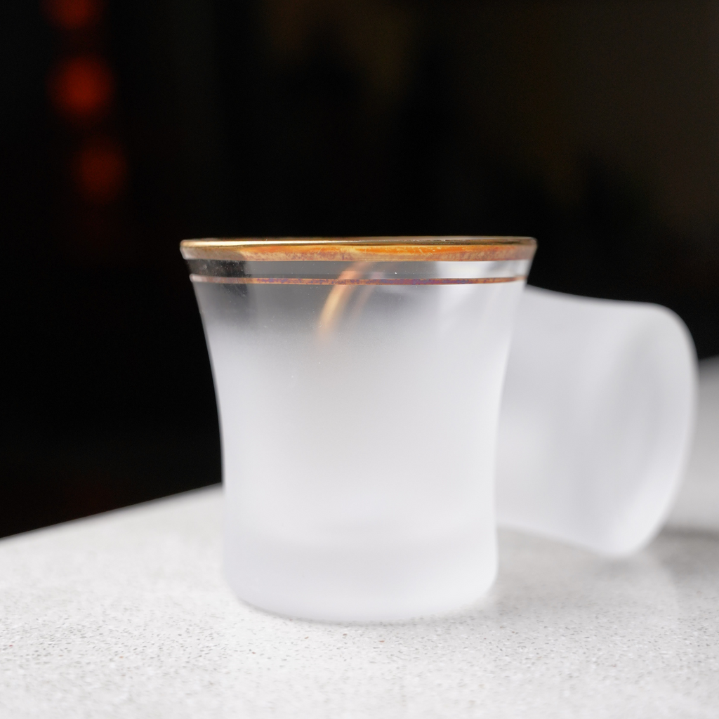 Aoyama White Gold Sake Cup