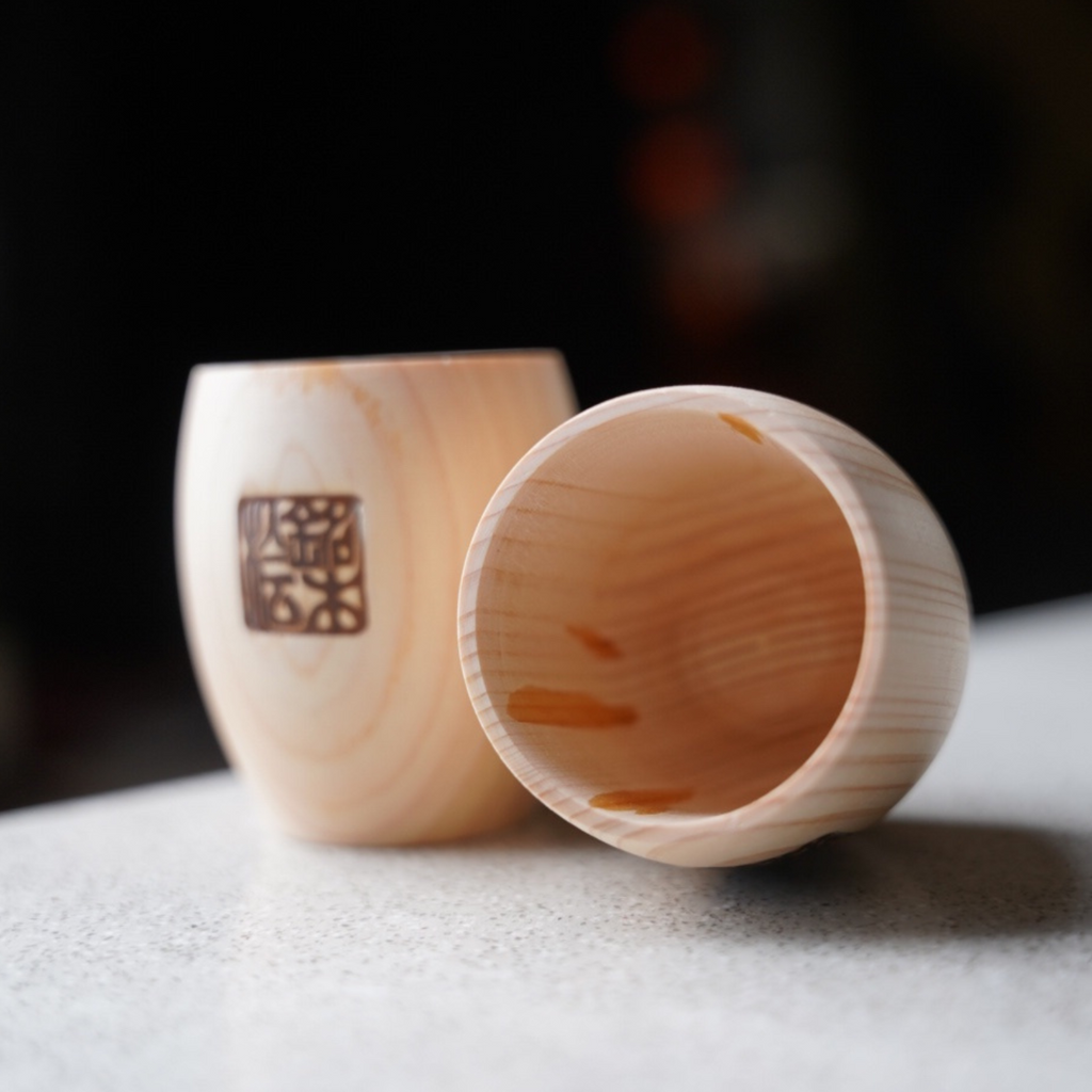 Hinoki Wooden Sake Cup