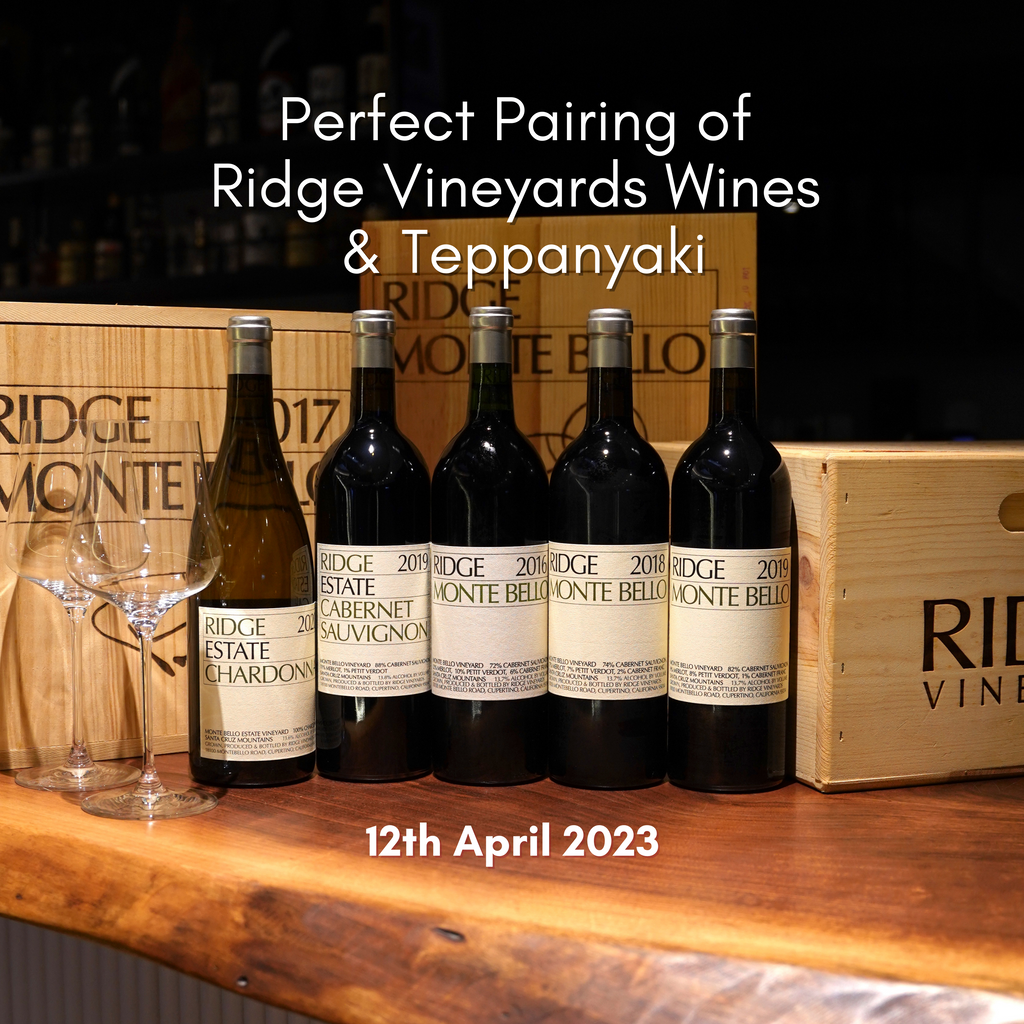 Perfect Pairing of Ridge Vineyards Wines & Teppanyaki (Event)